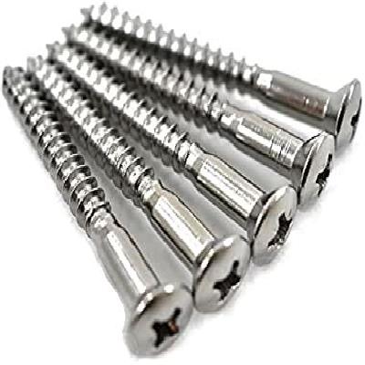 Chrome Slot Raised HD CSK Wood Screw