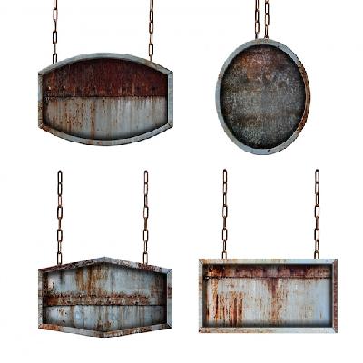 Metal Plates With Chain