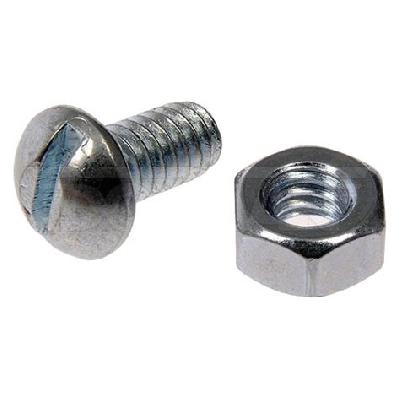 Round Head Slotted Zinc Plated