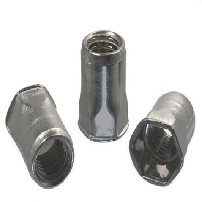 Steel Half Hexagonal Rivet Nuts