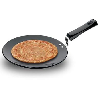 Stainless Steel Tawa Plastic Moulded Handle