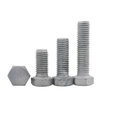 Hot Dip Galvanized Bolt IS 1364 DIN 931 ISO 4014