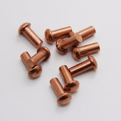 Round Head Semi Tubular Copper Rivets