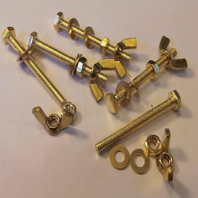 Brass Hex Bolt With Nut and Washer