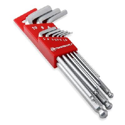 9 Piece Metric Hex Key Set - Long