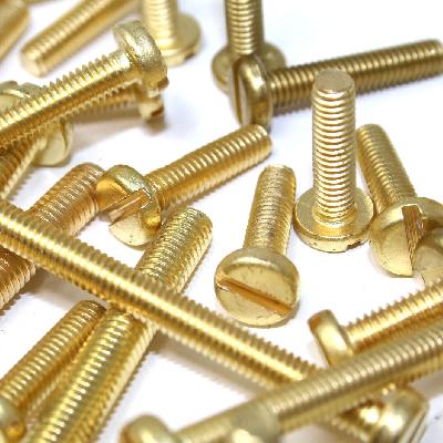Brass Slot Pan MC Nuts and Washer Set