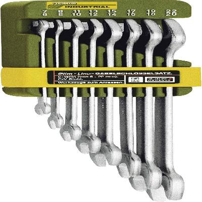 Double Open End Slimline Spanner Set