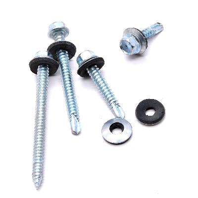 Hexagonal Head Self Drilling Screw With Metal Bonded