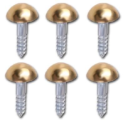 Dome Brass with Screw 8mm