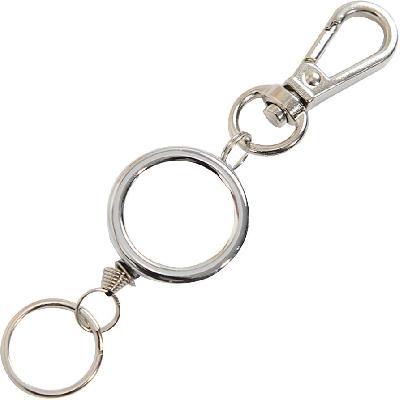 Spring Steel Round Keyring