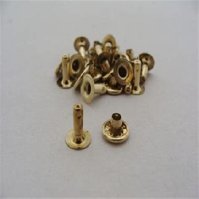 Two Part Solid Brass Snap Rivet