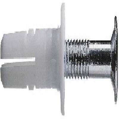 Economical plastic impact anchor with carbon steel screw