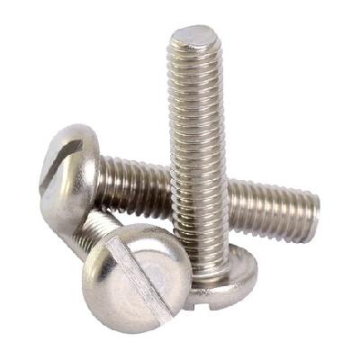 SS 12 x 25 Round Head Bolt Slotted