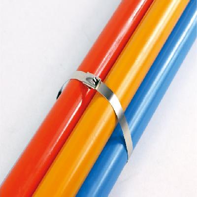 Metal Ball Type  Coated Releasable Stainless Steel Tie