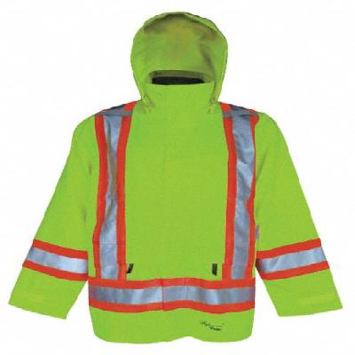 Green Polyester Safety Jacket