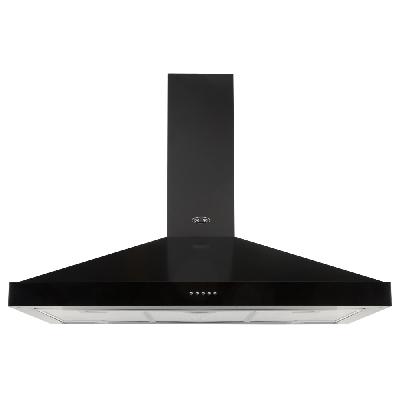 Sonata Black 90cm Kitchen Chimney