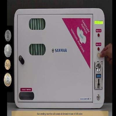 Sanitary Napkin Vending Machine Push Button Operated for Free Vending of Sanitary Napkin