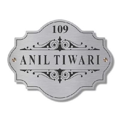 Stainless Steel House Name Plate