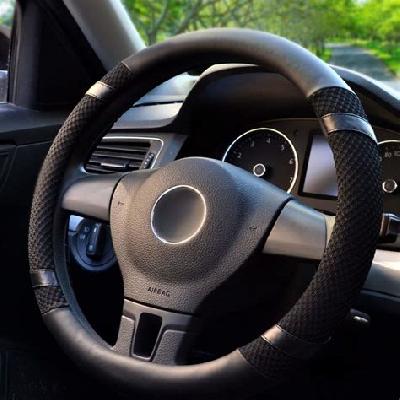 Leather Steering Wheel Cover