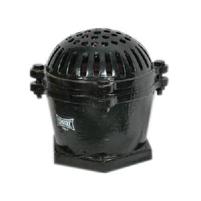 CI 3 Bolts Foot Valve Screwed (HB Type) with Rubber Flap - G