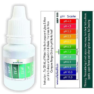 PECO pH Test Liquid Drops for Water pH Testing with pH Colour Chart