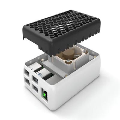 Raspberry Pi 4 Case With FAN  Model H1 (Prevision To Fit Camera Inside) Wooden Finish