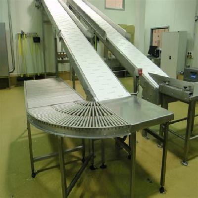Modular Conveyor Belt With Flight Support