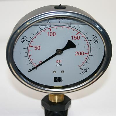 Mass Glycerin Filled Pressure Gauges