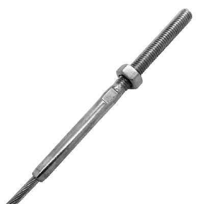 Swage Stud Terminal for 5mm Wire Rope (Stainless Steel)