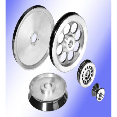 CNC Machine Single Slot Aluminum Pulley Component