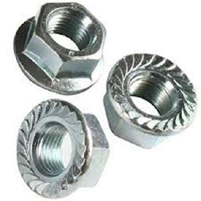 Flanged hex nut