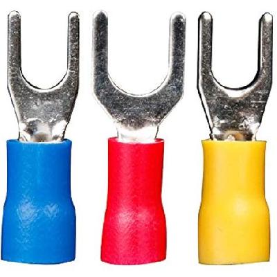 Fork Type Tinned Copper Cable Terminal Ends (Insulated)