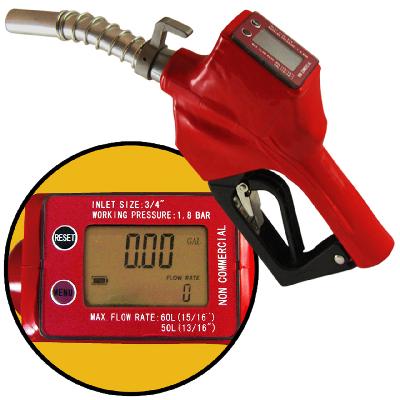Digital Fuel Nozzle With Meter
