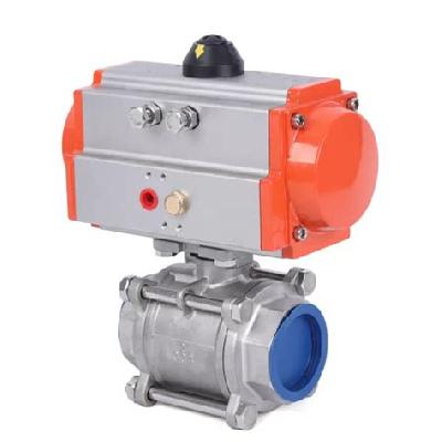 SS Three Way Hydraulic Ball Valve