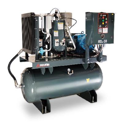 Rotary Screw Air Compressor - Tank Mounted