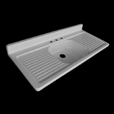 Single Bowl with Double Drainboard