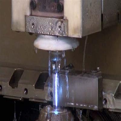 Split wire guide for edm wirecut