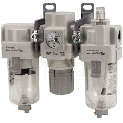 SMC Pneumatic Filter Regulator Lubricator FRL Unit