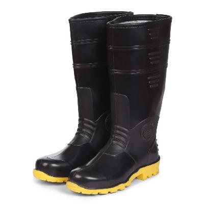 Black PVC Safety Gumboot
