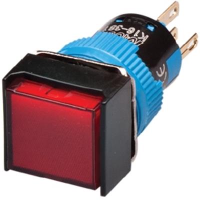 Square push Button 24VDC 16 Mm