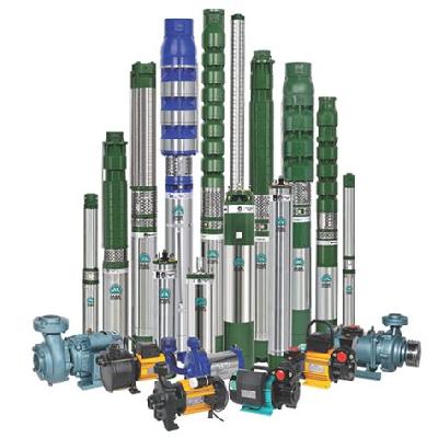 Vertical submersible pumpsets