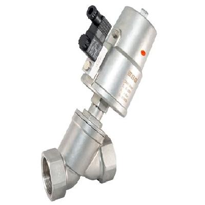PP1090 PVC Pneumatic Actuated Angle Seat Valve
