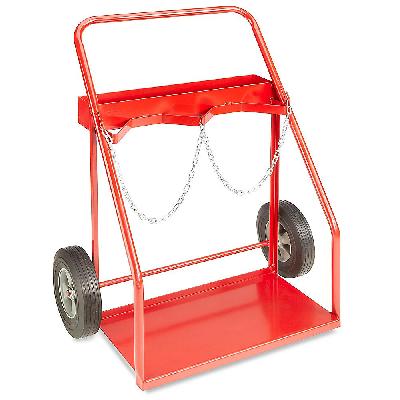 DBL GAS CYL 300 R TRLY Double Gas Cylinder Hand Trolley