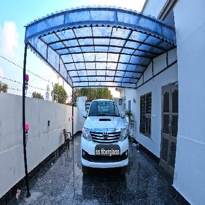 Fiber Glass Parking Shed