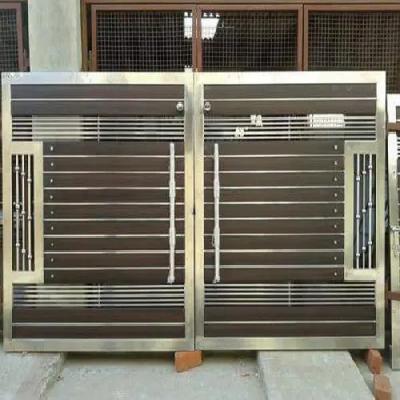Modern Stainless Steel Swing Main Gate For Home