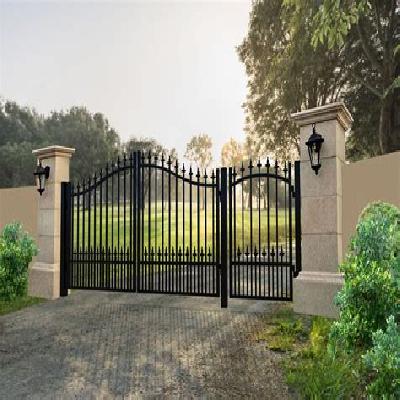 Golden Color Iron Swing Gate
