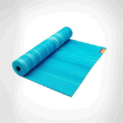 Blue leather Yoga Mat