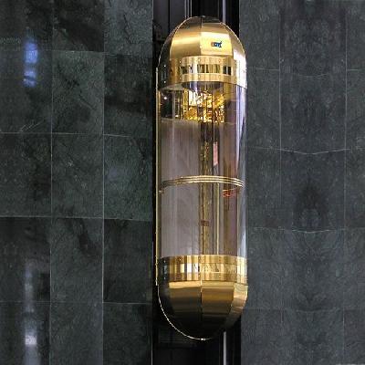 Capsule glass lift cabin