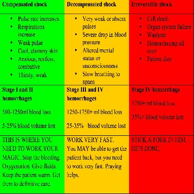 Shock Chart