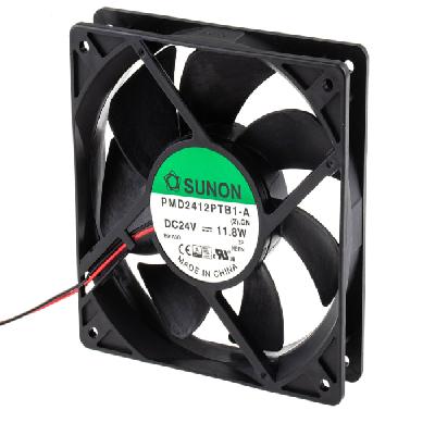 Sunon DC Brushless Fan 4 Inch 24VDC PMD2412PTB1 AP N2 GN 120x120x25mm Ball Bearing 2Wire